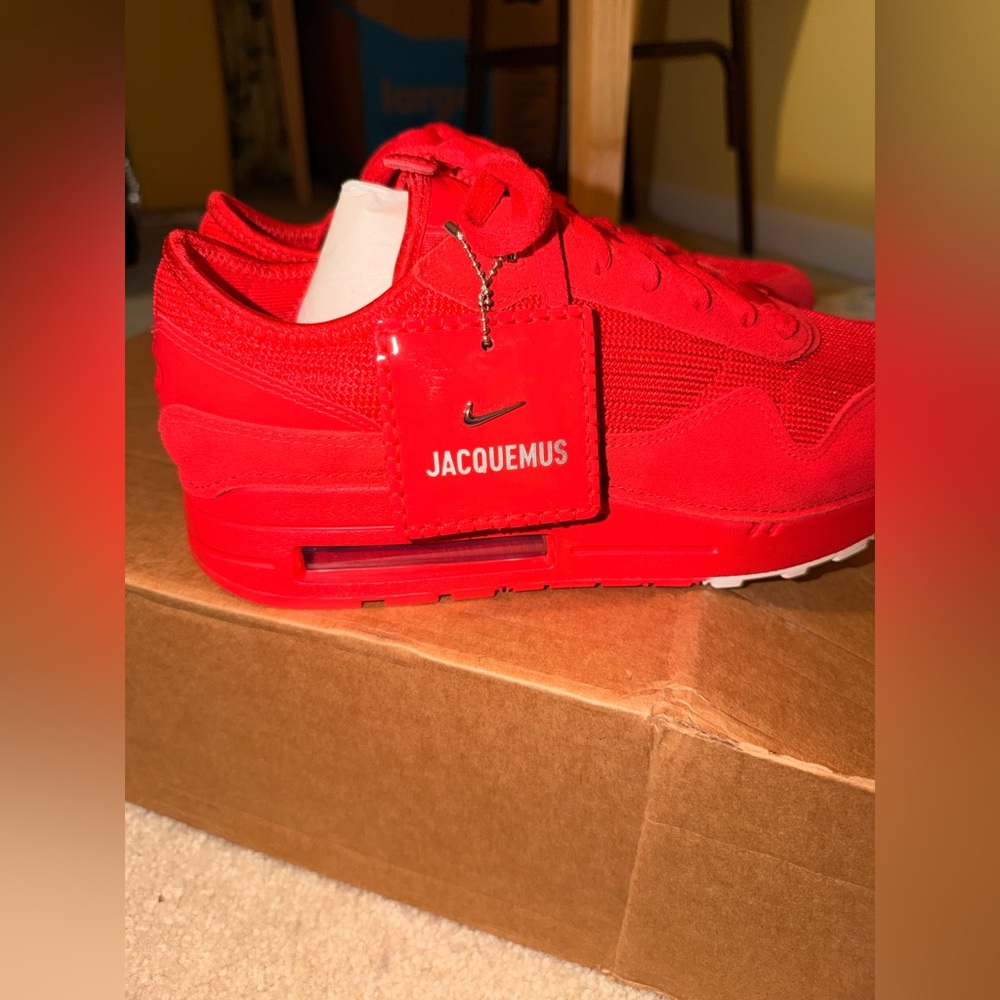 Brand New Nike Air Max Jacquemus Red Sneakers